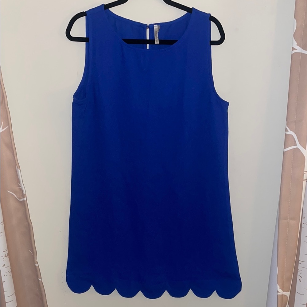 Bright Royal Blue Shift Dress